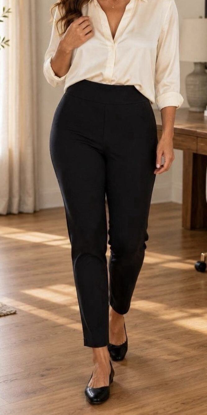 HONEYLOVE Pants EverReady Womens 2X Shaping Panel Black Pull On